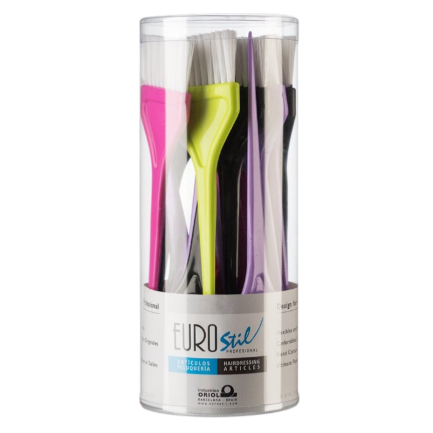 Pack 24 Pinceis Coloridos Eurostil