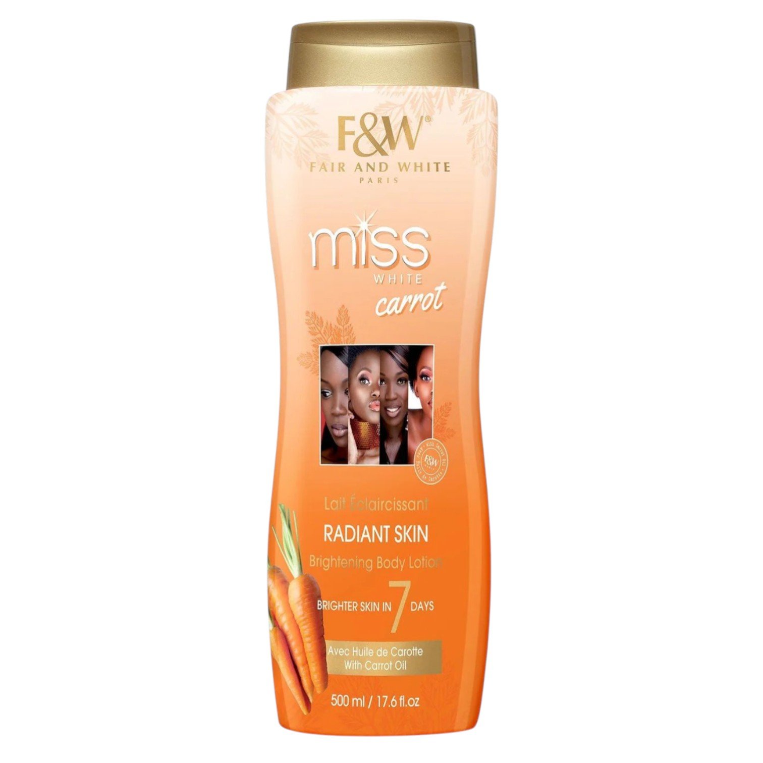 F&W - MISS WHITE CARROT - Brightening body lotion UE 500ml