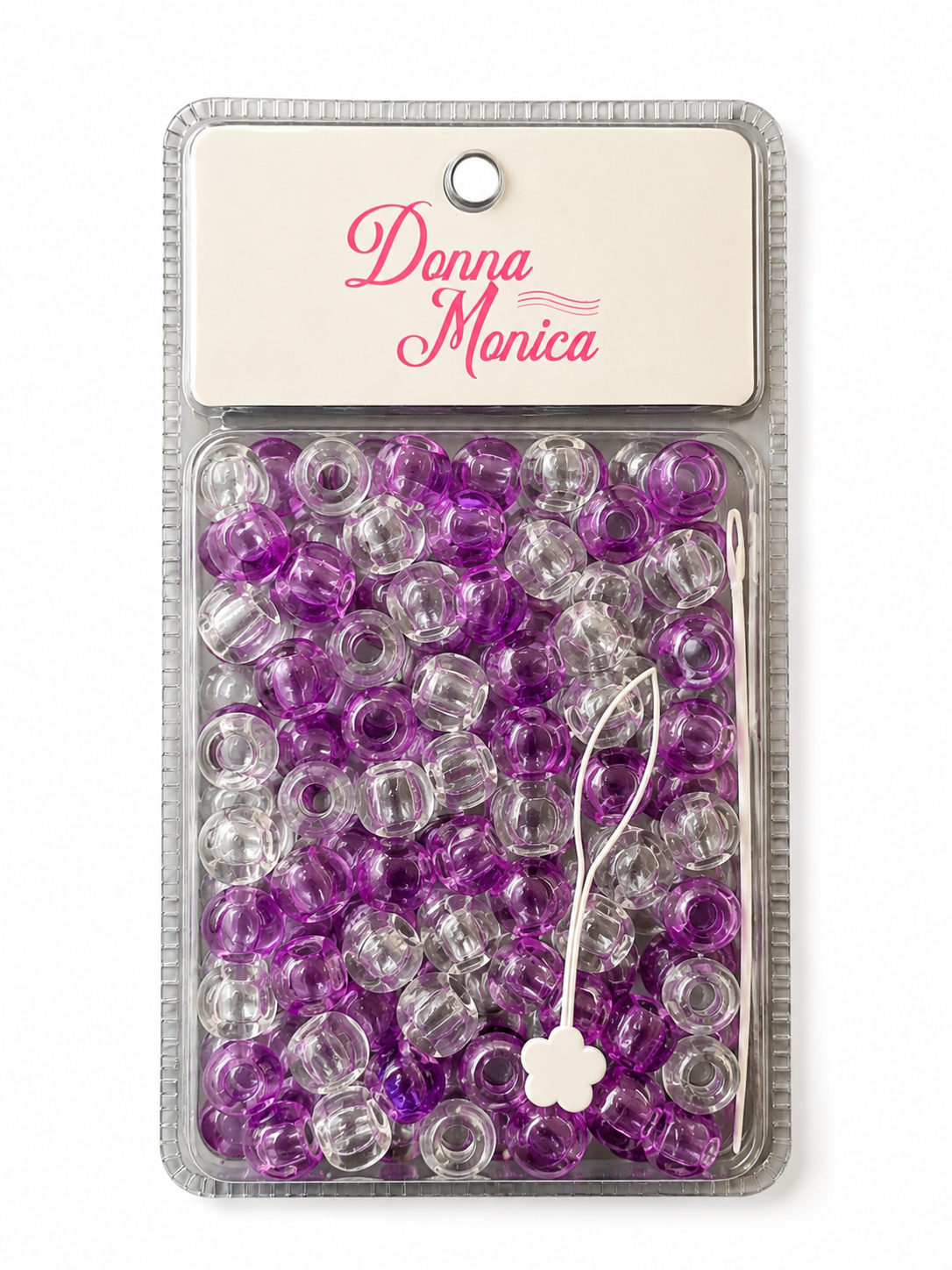 D.M Missanga Grande Roxo Clear - G3009