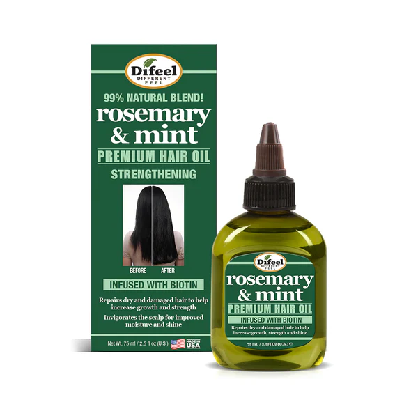 Difeel Rosemary Mint & Mint Prem. Hair Oil W Bioti
