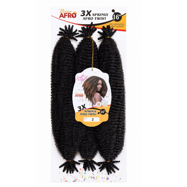 D.M 3X Afro Spring Twist 16'' - N 2