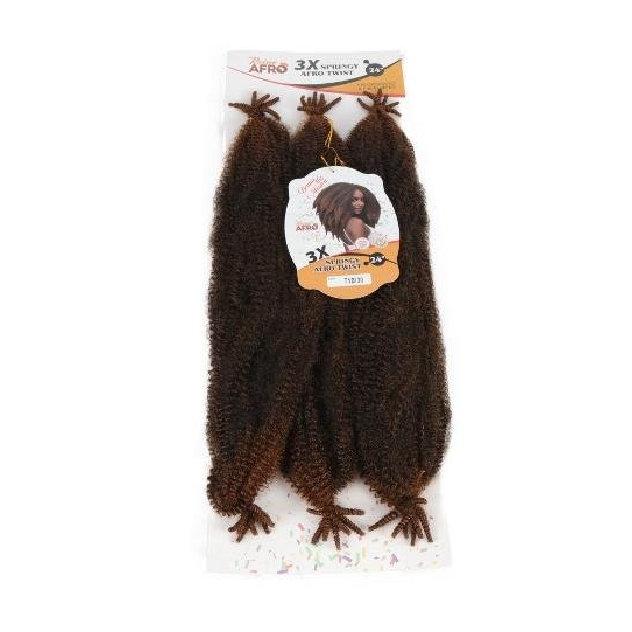 D.M 3X AFRO SPRING TWIST 24 T1B/30