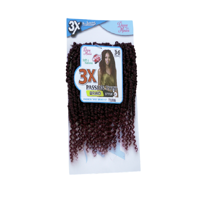 D.M PASSION TWIST BRAID 12'' 3X T1B/BUG