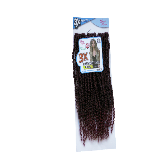 D.M PASSION TWIST BRAID 18'' 3X T1B/BUG