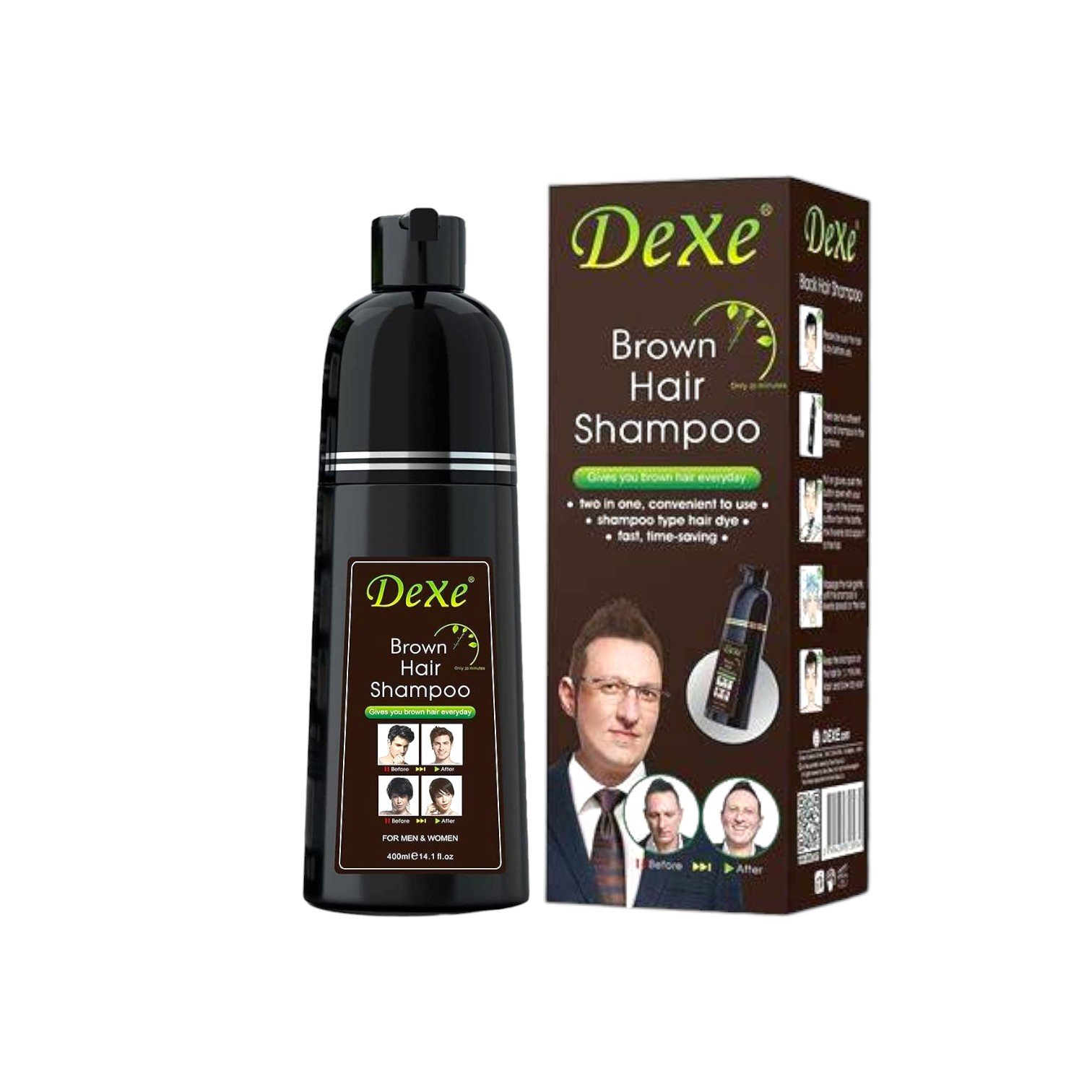 Dexe Brown Hair Shampoo 400ML
