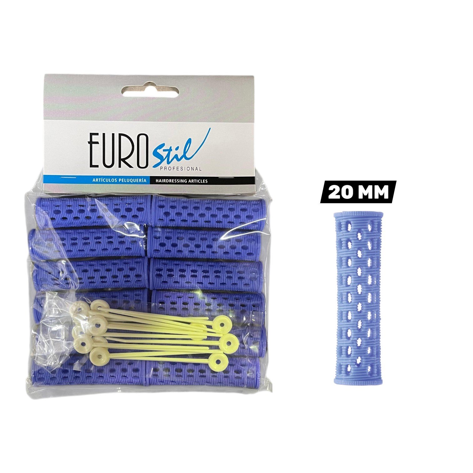 Rolo Extra Forte Azul 12unid. 20mm x 6.6cm