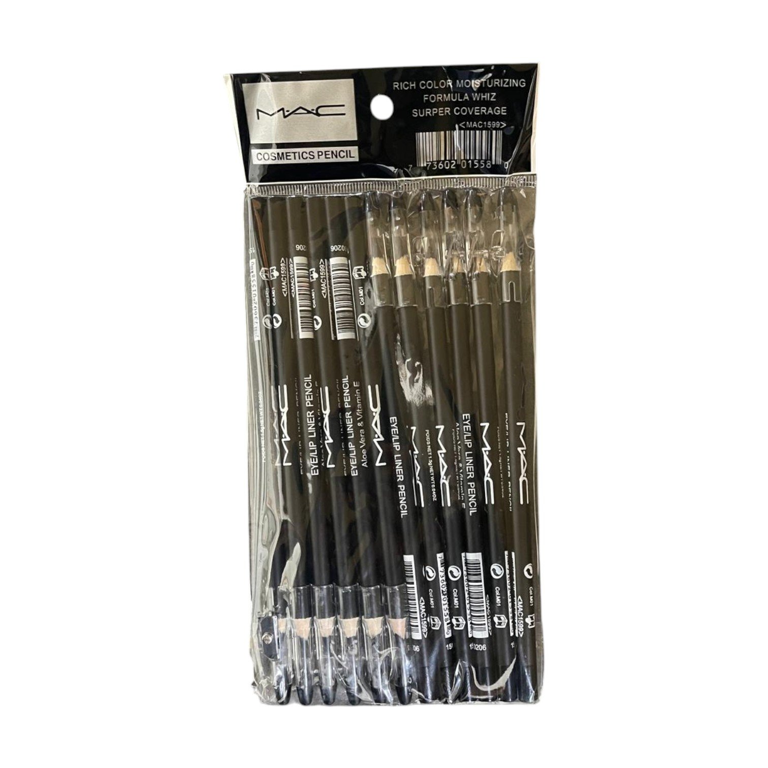 MAC Eye/Lip Liner Pencil PRETO (PACK DE 12 UNIDADES)