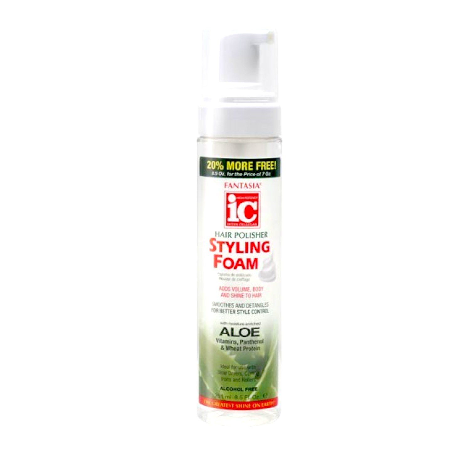 Fantasia IC Aloe Hair Polisher Styling Foam 8.5oz