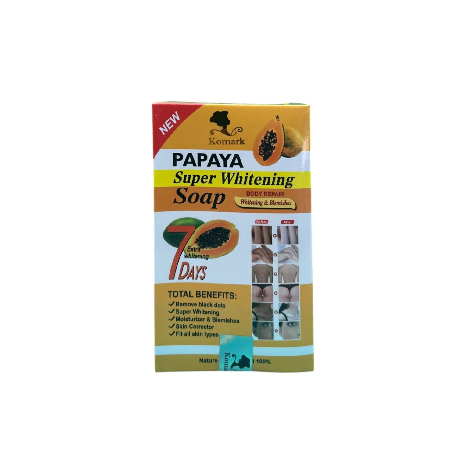 Komark Papaya Super Whitening Soap 250g