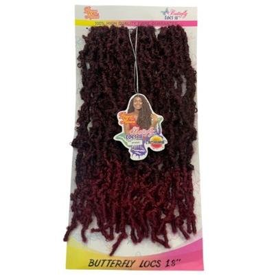 D.M 3x Butterfly Locs 18'' - T1B/BUG
