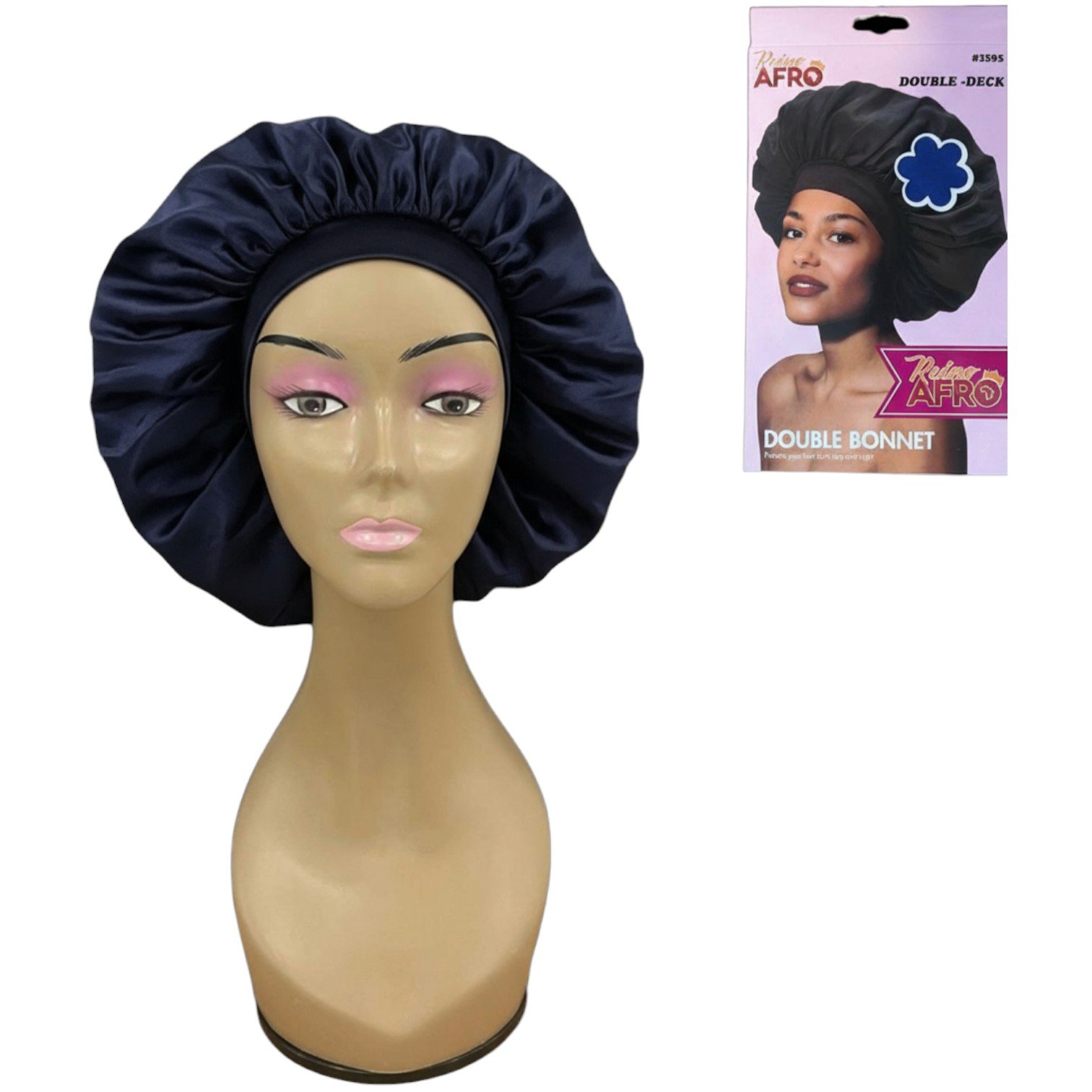 Touca Double Bonnet Azul Escuro