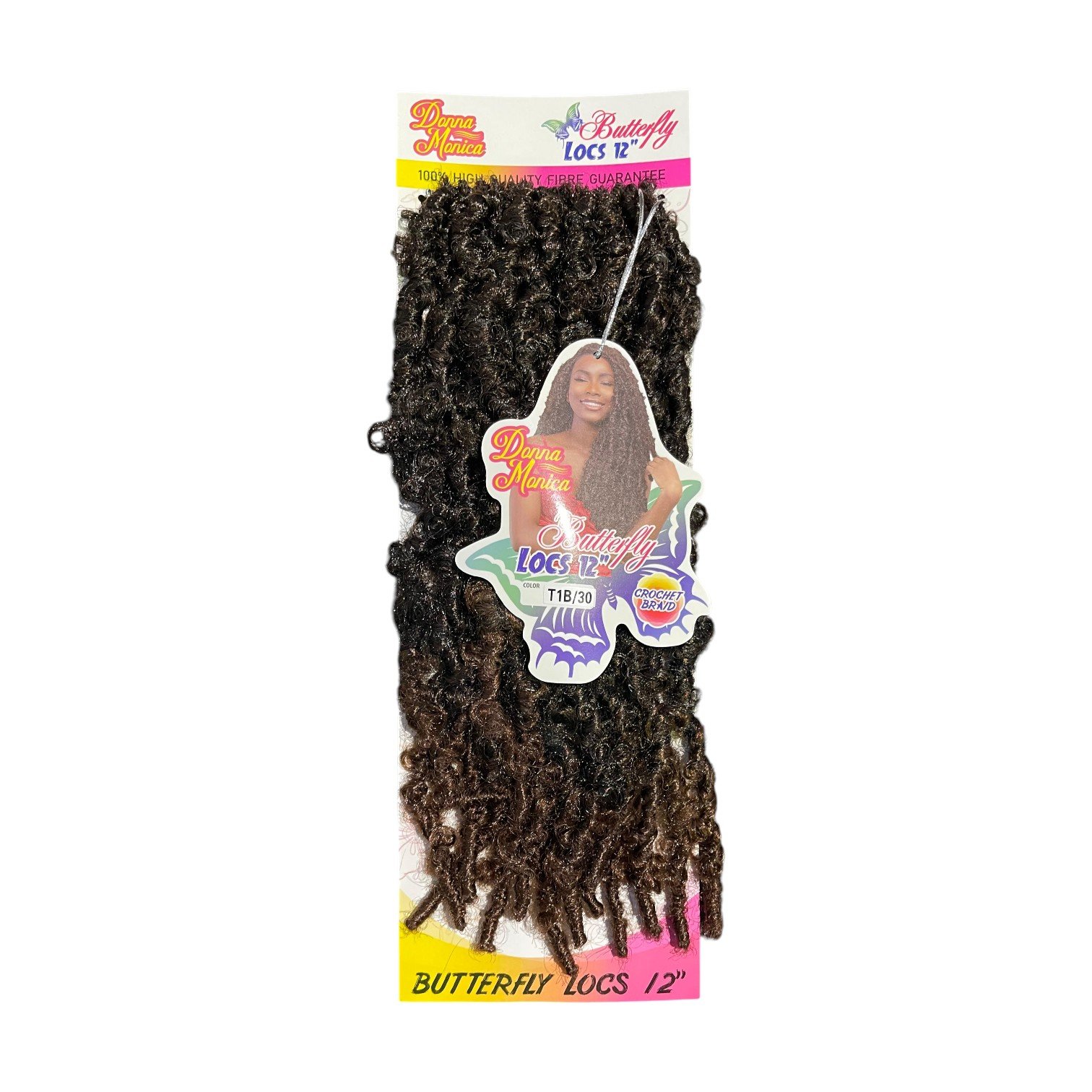 D.M Butterfly Locs 12'' T1B/30