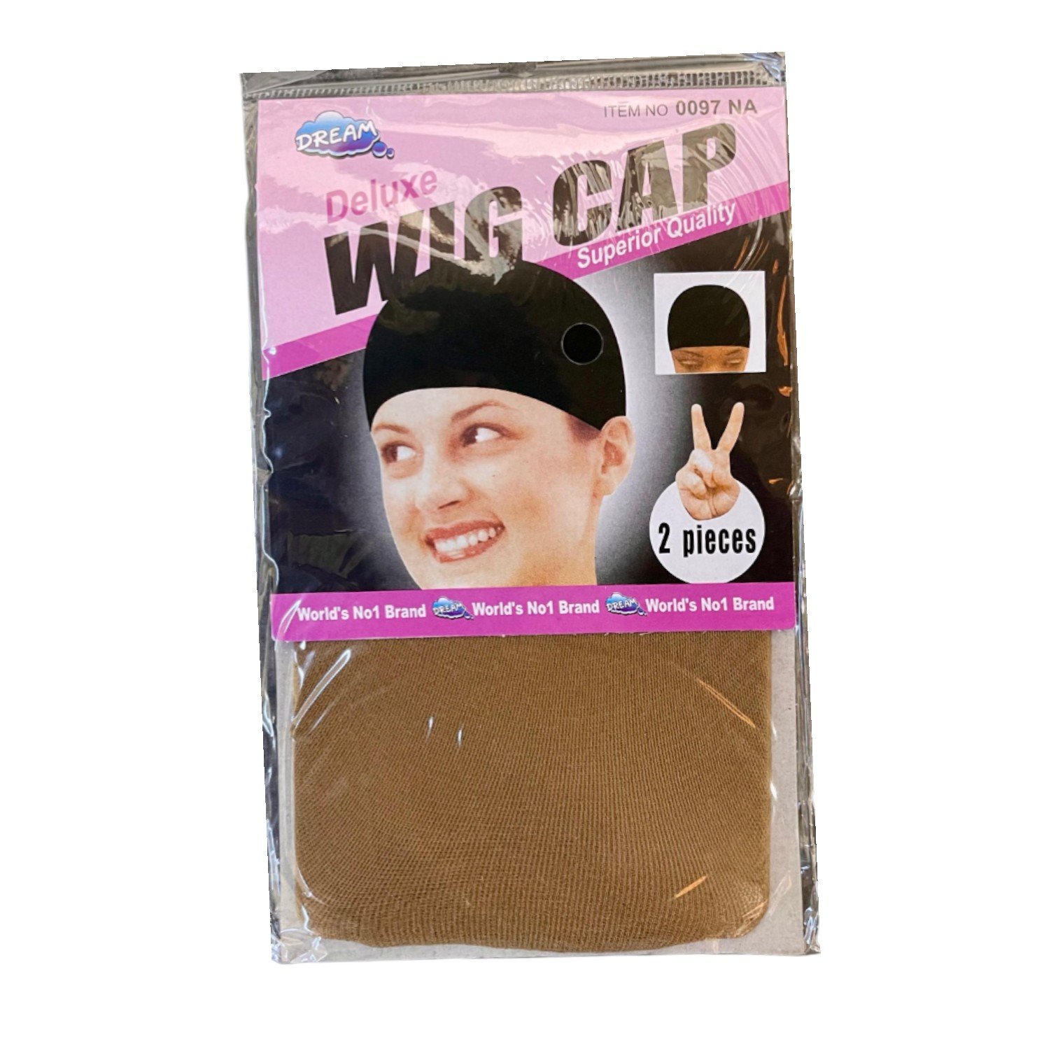 Wig Cap Deluxe 2 Piece Castanho Claro