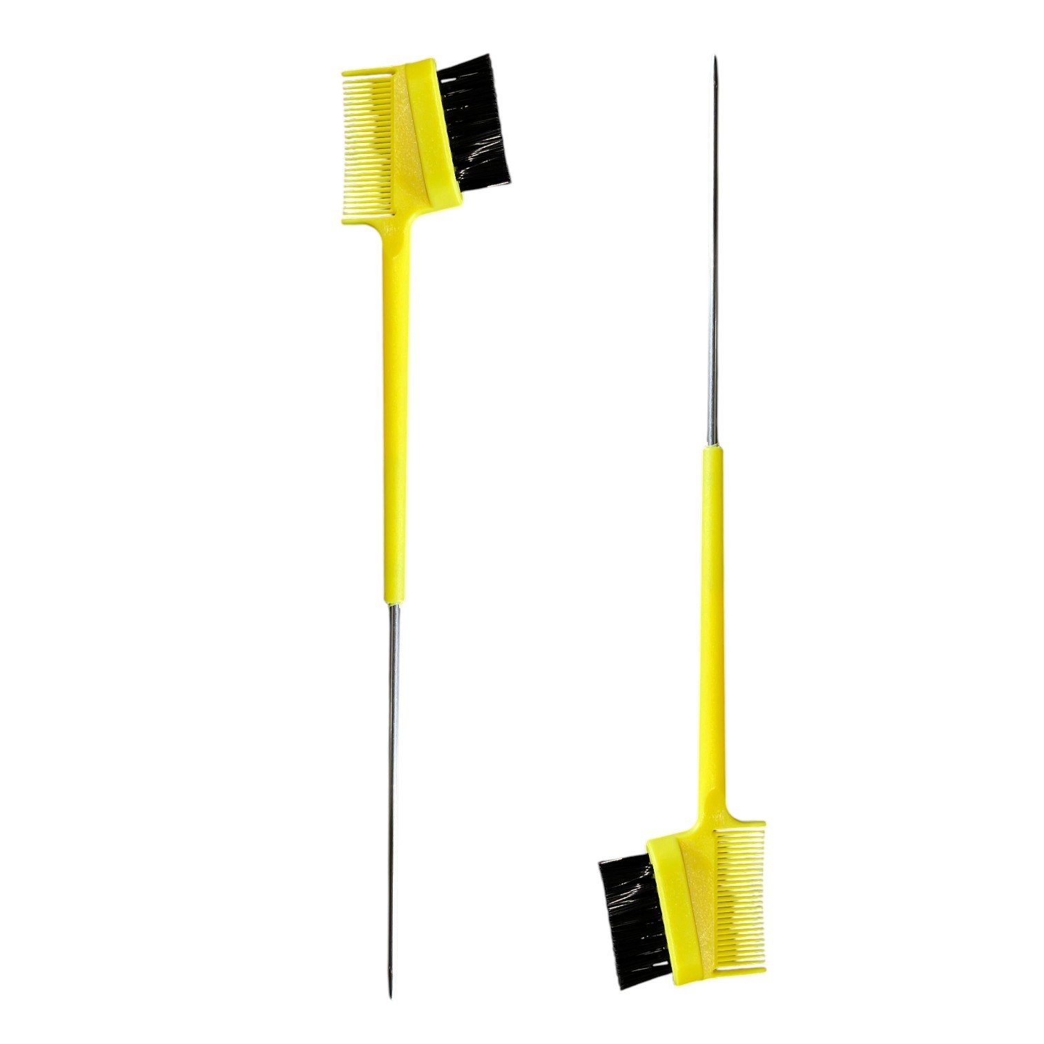 Escova Baby Hair Ponta de Ferro - Amarelo