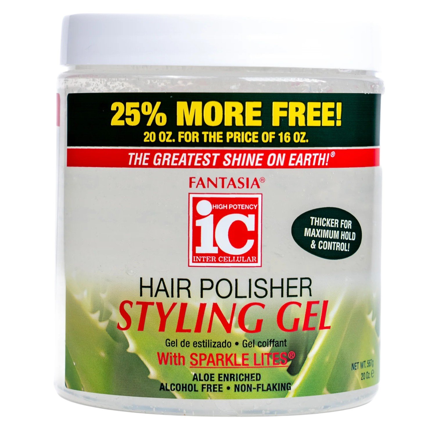 Fantasia IC Hair Polisher Aloe Styling Gel 16oz