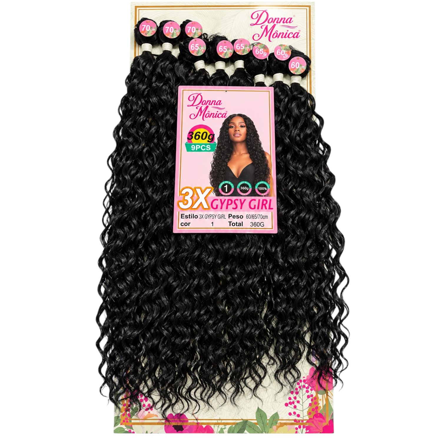 D.M 3x Gypsy Girl Bio Fibra 60/65/70cm - 1