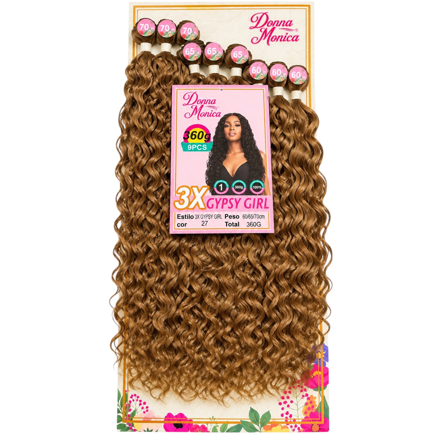D.M 3x Gypsy Girl Bio Fibra 60/65/70cm - 27