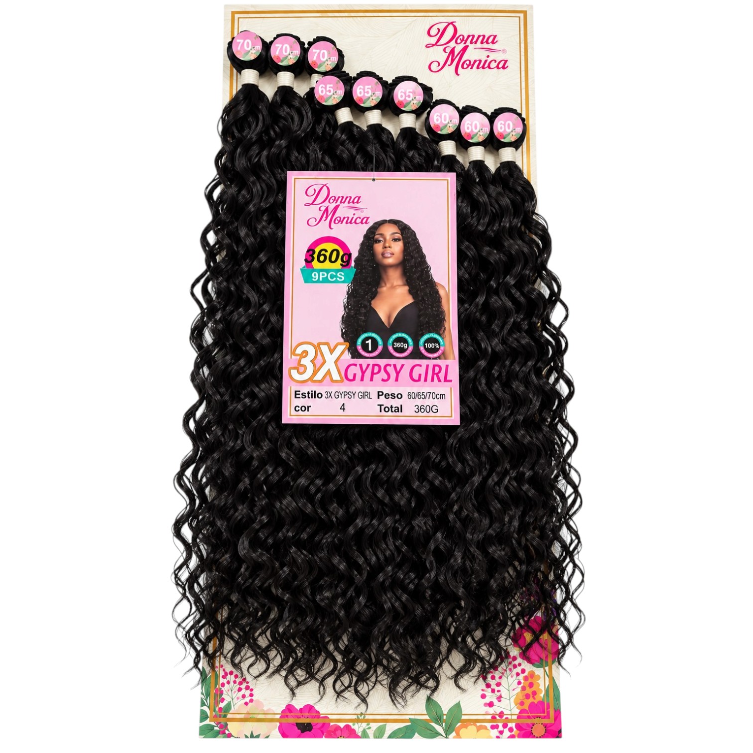 D.M 3x Gypsy Girl Bio Fibra 60/65/70cm - 4